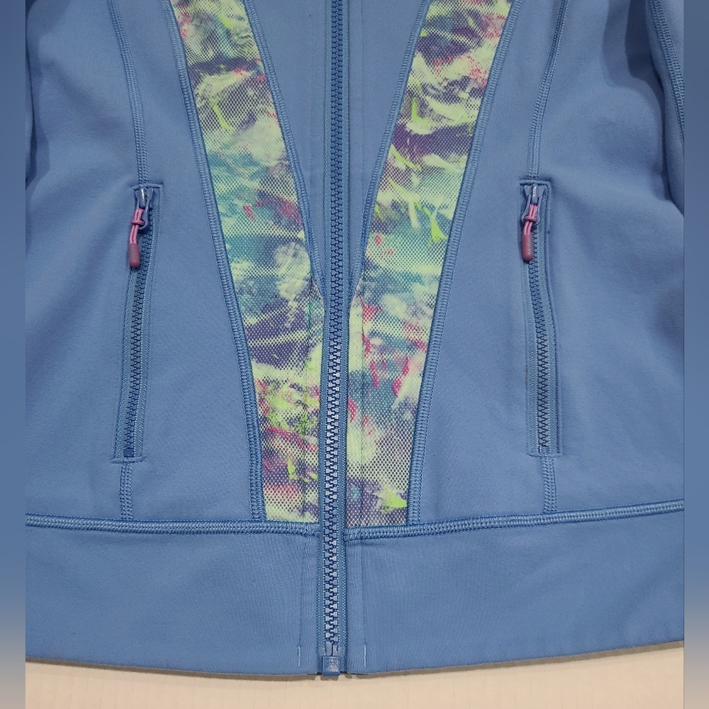IVIVVA by Lululemon Jacket Perfect Your Practice Blue Cloud Sz 12 - Picture 8 of 14
